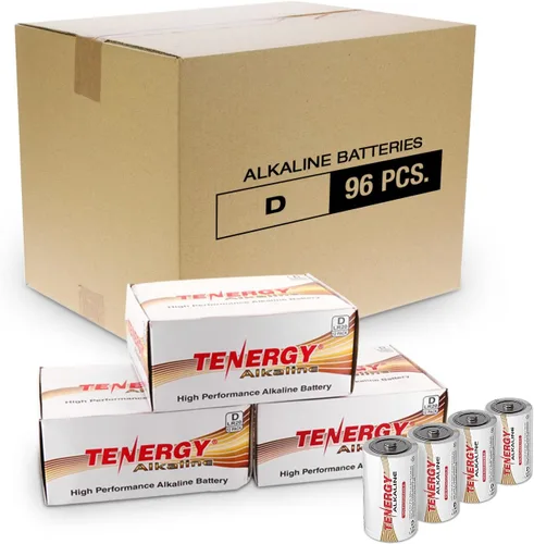 Miniatura 8 de Tenergy Batería alcalina LR20 de 1.5 V D, baterías no recargables D de alto rendimiento para relojes, controles remotos, juguetes y dispositivos