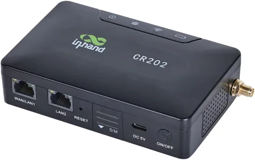 InHand Networks CR202 4G LTE CAT6 Router Wi-Fi portátil de bolsillo, enrutador VPN inteligente, punto de acceso, punto de acceso, extensor, batería