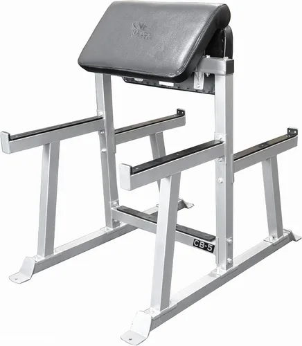 Miniatura 10 de Valor Fitness Banco de rizos Preacher – Máquinas de rizar ajustables para sentarse o pararse para la parte superior del cuerpo, gimnasio en casa