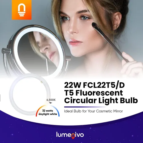 Miniatura 5 de lumenivo FCL22T5/D - Bombilla de repuesto para Rialto 7085-8 T5 de 22 W, 4 pines (G10Q-4), bombilla circular fluorescente de 7.5 pulgadas