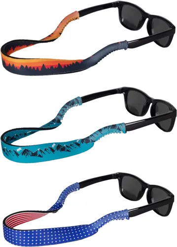 Miniatura 7 de Ukes Correas flotantes de neopreno para lentes de sol para niños, paquete de 3 (lentes no incluidas)