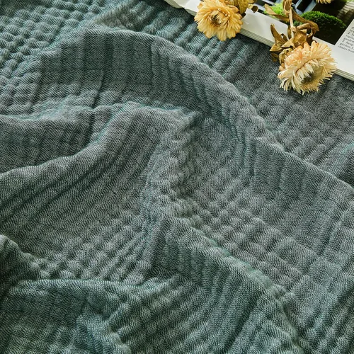 Miniatura 14 de EMME - Manta de algodón tamaño queen, suave y grande, de muselina, de 90 x 90 pulgadas, ligera y transpirable, de gasa blanca, para todas