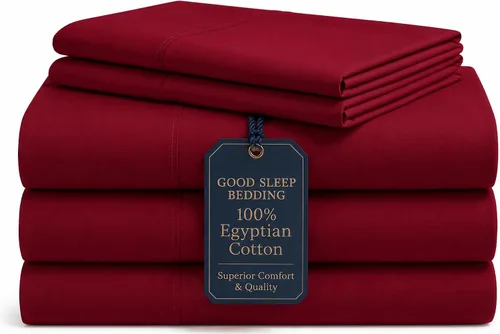 Miniatura 23 de Good Sleep Bedding Juego de sábanas divididas tamaño King para cama ajustable, sábanas de lujo, algodón egipcio, juego de sábanas de 5 piezas