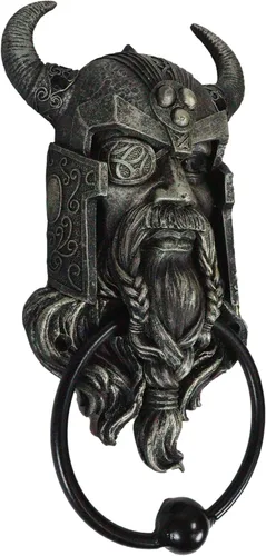 Miniatura 3 de Ebros Gift Gobernante nórdico vikingo de Asgard Warrior Raven God Odin The Alfather - Alabador decorativo para puerta con resina hecha a mano