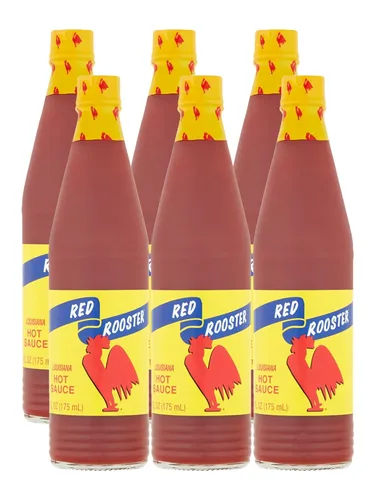 Miniatura 11 de Louisiana Brand Red Rooster - Salsa picante hecha de pimientos añejos y vinagre destilado (6 onzas líquidas (paquete de 3)