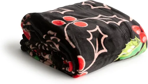 Miniatura 50 de Vera Bradley Manta de felpa de forro polar Botánico Paisley Rosa
