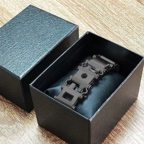 Miniatura 2 de Pulsera multiherramienta Lemasa 29 en 1, 22cm de acero inoxidable, correa de reloj para hombre de viaje al aire libre, pulsera de moda