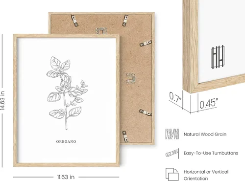 Miniatura 3 de HAUS AND HUES Pósteres florales y de plantas, juego de 6 impresiones botánicas, arte de pared de flores y plantas, decoración botánica