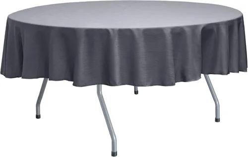 Miniatura 15 de ULTIMATE TEXTILE Mantel redondo reversible Shantung Satin Majestic de 72 pulgadas, color verde salvia