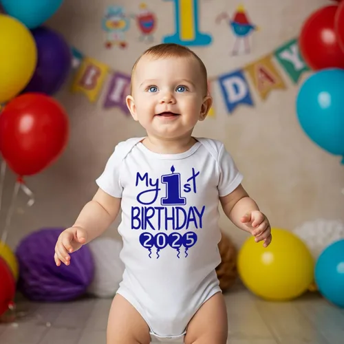 Miniatura 9 de Reaxion Traje de cuerpo entero hecho a mano para bebé niño y niña, mi primer cumpleaños 2024