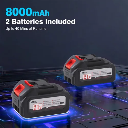 Miniatura 3 de Pulverizador de pintura inalámbrico de 700 W con 2 baterías de 4.0 Ah y cargador rápido, pistola eléctrica HVLP, 3 boquillas de latón, flujo