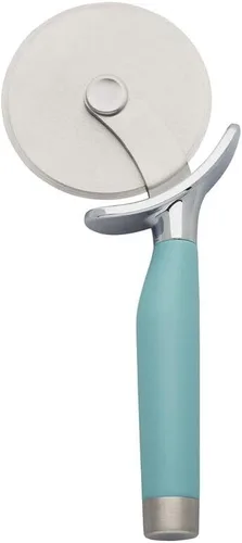 Miniatura 7 de KitchenAid Rueda de pizza gourmet de acero inoxidable con hoja afilada para cortar fácilmente cortezas de pizza, pasteles y más, protector de dedos