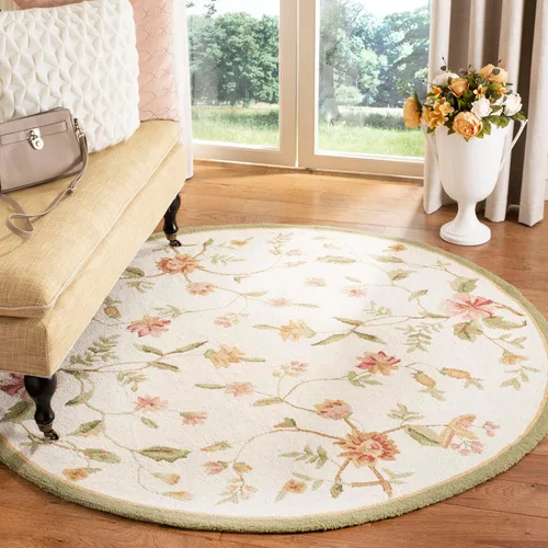 Miniatura 29 de SAFAVIEH Chelsea Collection - Alfombra decorativa de 1 pies 8 pulgadas x 2 pies 6 pulgadas, color negro, lana de campo francesa enganchada a mano