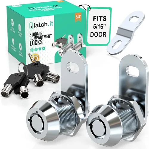 Miniatura 10 de LATCH.IT - Cerraduras para almacenamiento de RV (vehículos recreativos) de 1-1/8 pulgadas; paquete de 10 cerraduras para compartimentos