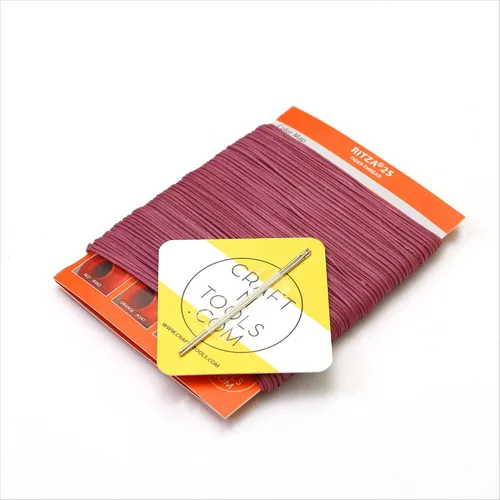 Miniatura 16 de Amber Glow RITZA 25 Tiger Thread for Leather Craft Hilo de tigre encerado Poliéster de 0.047 in