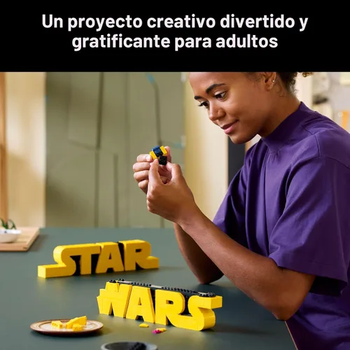 Miniatura 3 de LEGO Star Wars Logo de Star Wars construido con ladrillos – Bloques de construcción para adultos de 18+ – Idea de regalo de Star Wars