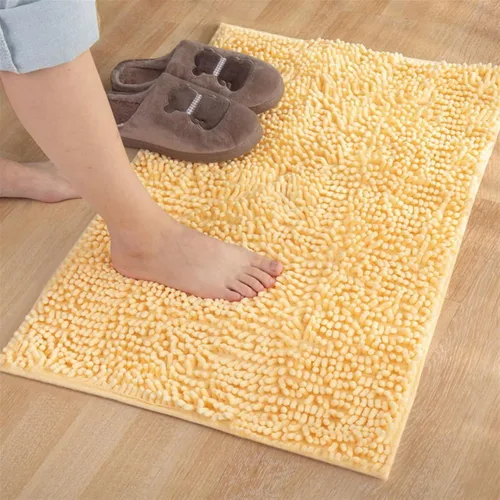 Miniatura 15 de Reyox Tapete de baño de felpilla gruesa, suave, duradero, absorbente de agua, de secado rápido, antideslizante, para cocina, baño, dormitorio, Café
