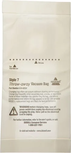 Miniatura 2 de Bissell Homecare International 32120 bolsas para aspiradora, estilo 7, 3 paquetes., Blanco, 6
