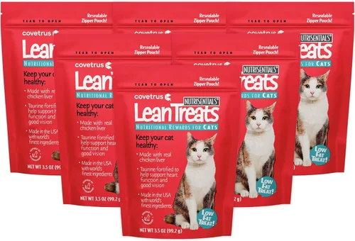 Miniatura 8 de Covetrus Nutrisential Lean Treats para gatos, sabor a pollo bajo en grasa, pequeño, mediano, grande, 1 paquete, 3.5 onzas