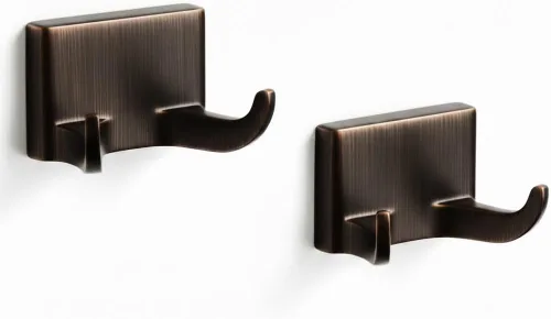 Miniatura 12 de Formosa Design Hardware - Gancho para toallas y batas, variedad de acabados y estilos disponibles (estilo cuadrado, níquel cepillado)