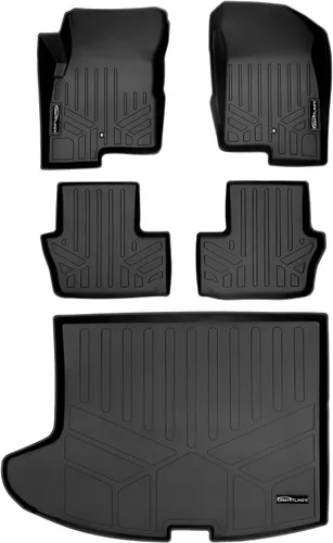 MAXLINER - Juego de alfombrillas para dos filas y forro de maletero para Jeep Compass 2007-2017