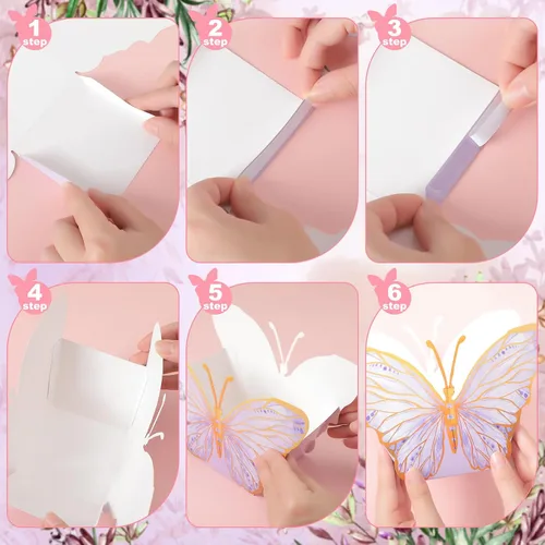 Miniatura 3 de Tenceur 24 centros de mesa de mariposa para mesas, baby shower, despedida de soltera, decoración de mesa de mariposa para decoración de fiestas