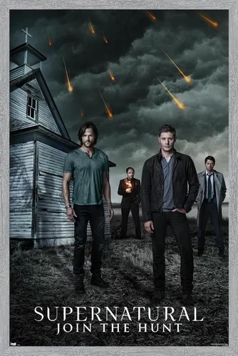 Miniatura 17 de Trends International Supernatural - Póster de pared de iglesia, 22.4 pulgadas de largo x 14.7 pulgadas, versión enmarcada en madera de granero