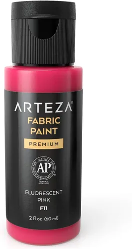 Miniatura 15 de ARTEZA Pintura para tela, juego de 60, pintura 3D permanente, pintura permanente para decorar camisetas, cerámica, textiles y vidrio metálico