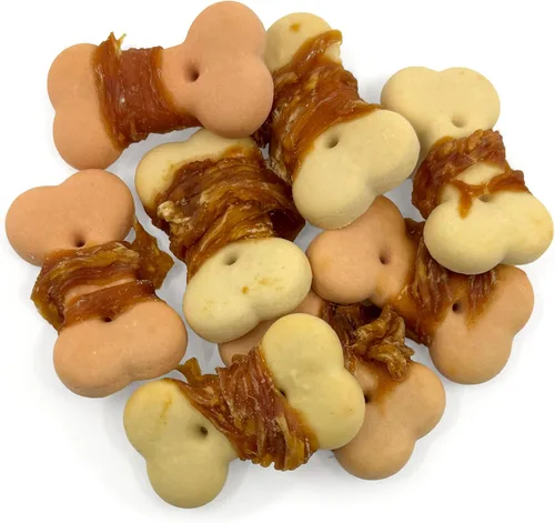 Miniatura 6 de Pet 'n Shape Chik 'n Wrapped Biscuits - Golosinas para perros de carne seca - 1 libra
