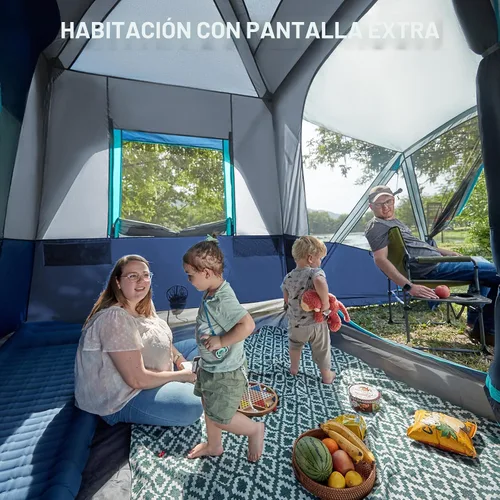 Miniatura 2 de TIMBER RIDGE 5-9 Person SUV Tent with Screen Porch and Awning for Family Camping, Weather Resistant and Portable Van or Car Tent, Includes Rainfly