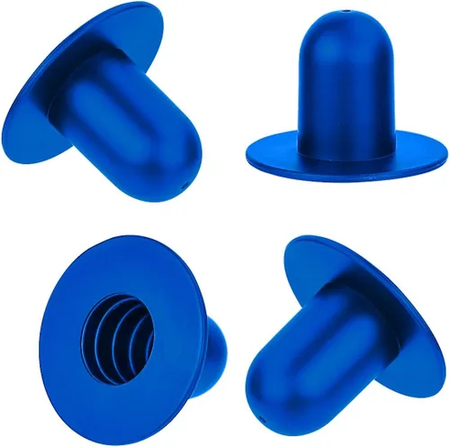 Tapón de orificio para filtro de bomba de piscina, 4 unidades, tapones de pared de repuesto para piscinas sobre el suelo, para Intex y Bestway (Azul)