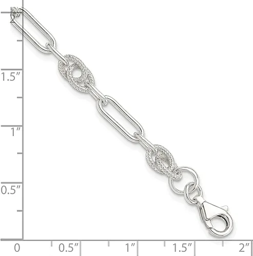 Miniatura 5 de Pulsera de plata de ley 925, joyería fina de eslabones para mujer, regalos para ella, Plata de ley