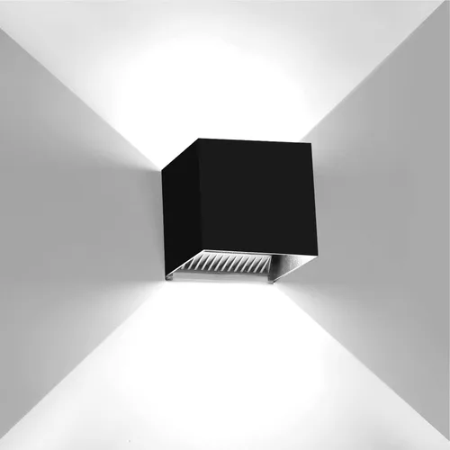 Miniatura 12 de Kawell Aplique de pared LED moderno de 12 W, ángulo de haz ajustable, impermeable, IP65, luz de pared de aluminio para interiores y exteriores