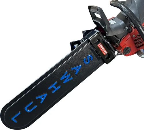 Miniatura 4 de SawHaul Soporte universal para motosierra para tractor, fabricado en Kansas, Estados Unidos, portatosierra de montaje fijo (20 pulgadas, verde)