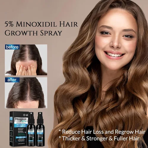 Miniatura 4 de FUZYAT 5% Spray de Minoxidil para Hombres y Mujeres, Minoxidil para el Crecimiento del Cabello en Mujeres, Spray de Minoxidil para el Crecimiento