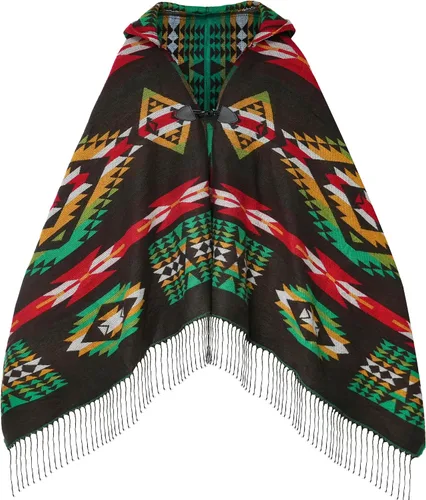 Miniatura 15 de Uyuni Poncho con volantes estilo chal bohemio para mujer, holgado, vintage