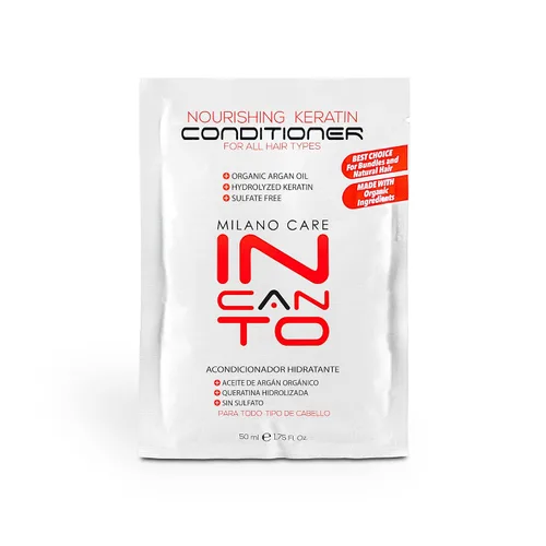 Incanto - Acondicionador nutritivo de queratina – Acondicionador de proteína de queratina antiencrespamiento infundido con aceite de argán – Sin