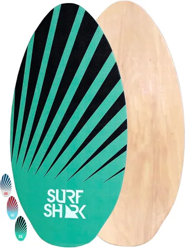 Miniatura 7 de Skimboards de madera de lujo de 35 a 41 pulgadas con almohadilla de agarre de tracción EVA para X-Grip Tabla desnatada de madera para niños y Surf