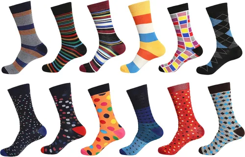 Miniatura 8 de 12 pares de calcetines de vestir para hombre