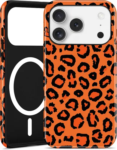 Miniatura 53 de Jusy Compatible con MagSafe Brown Tortoise Shell Print Phone Case para iPhone 7/8/SE, funda protectora magnética de lujo de TPU suave