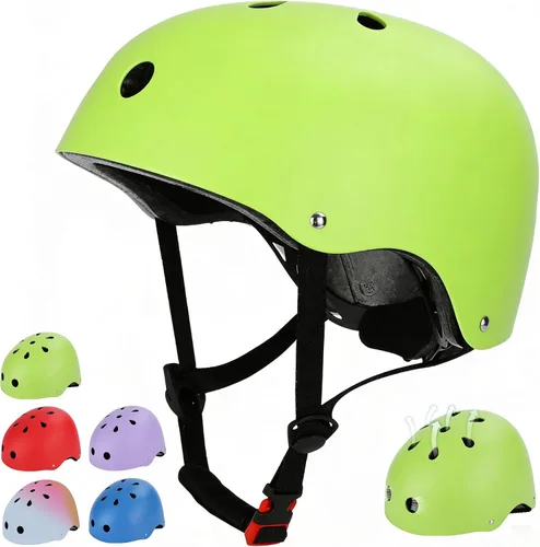 Miniatura 9 de Casco de bicicleta para niños, casco para niños y niñas de 1-3/2-4/3-5/5-8/8-14 años, ajuste ajustable y ligero, seguridad multideportiva