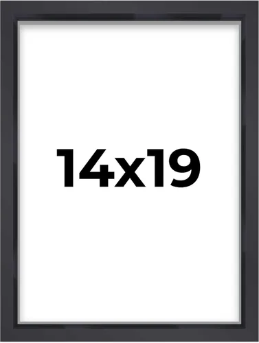 Miniatura 64 de Marco contemporáneo de caja de sombra negra de 14 x 25 pulgadas, profundidad de espacio utilizable, tamaño interior 14 x 25 o 25 x 14 pulgadas