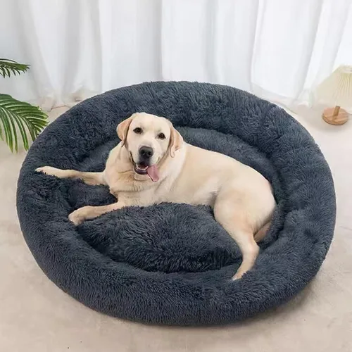 Miniatura 18 de Nisrada Cama para perros pequeños, medianos y grandes, 20 pulgadas, relajante, lavable, redonda, acogedora, suave, cama para mascotas para cachorros