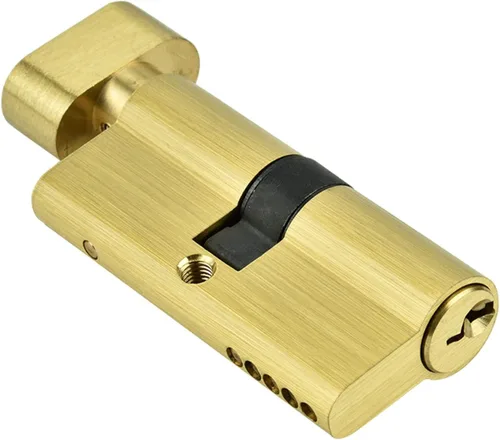 Cerradura de cilindro de 2.559 in, cilindro de bloqueo de puerta antirrobo de cobre, cerradura de cobre de seguridad, interior para dormitorio, sala
