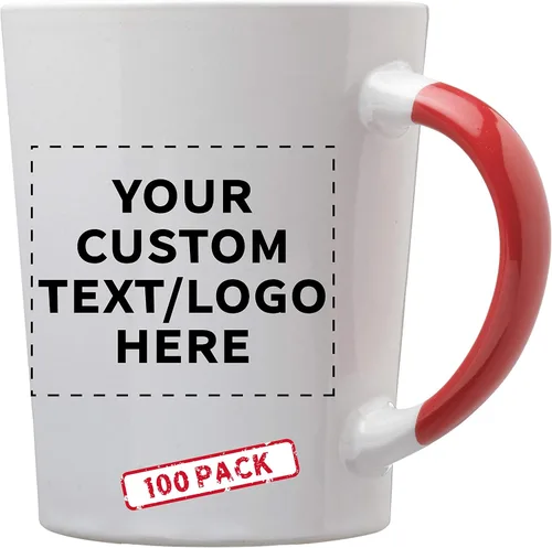 Miniatura 13 de Albany - Juego de 50 tazas de café con leche de cerámica personalizadas, 13 onzas, paquete personalizado a granel, perfectas para café, té, expreso