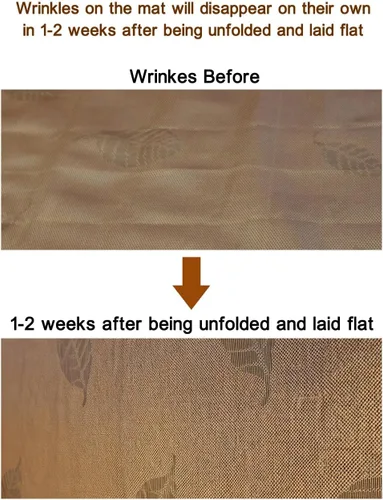 Miniatura 4 de Tapete cuadrado de enfriamiento para cama, tapete de ratán de seda de hielo, Jacquard plegable mezclado seda de hielo y alfombrilla de ratán