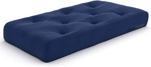 Miniatura 19 de Nirvana Futons Colchón de futón completo de 6 pulgadas, sarga azul marino, fabricado en Estados Unidos Azul marino (Navy Twill)