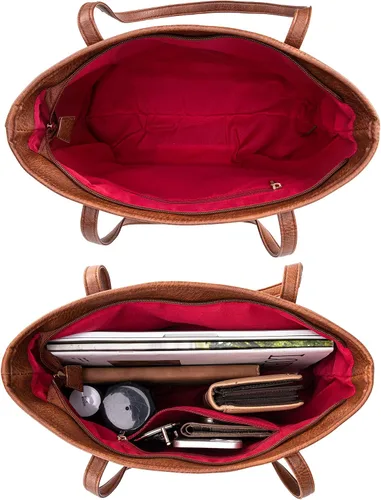 Miniatura 6 de Montana West - Bolsas de mano grandes de cuero para mujer con asa superior para usar en la mano o colgada del hombro bandolera