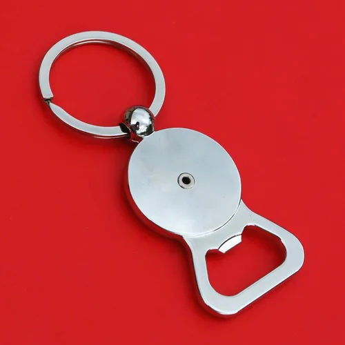 Miniatura 2 de US 2002 Jefferson Nickel 5 Cent BU Uncirculated Coin Gold Silver Two Tone Key Chain Ring Bottle Opener NEW