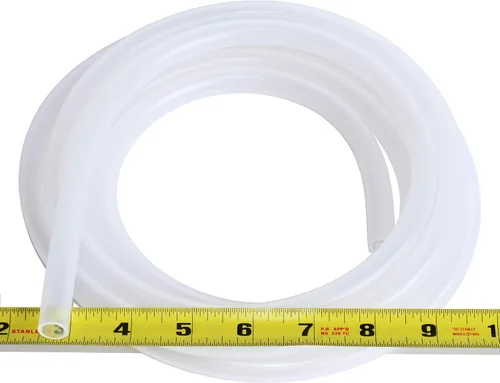 Tubo de silicona pura - 3/8" ID x 1/2" OD - Tubo de manguera de alta temperatura sin torceduras 500F (5 pies)